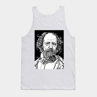 ALFRED,LORD TENNYSON ink portrait Tank Top